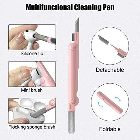 7-in-1 Electronic Cleaning Kit – All-in-One Solution for Screens, Keyboards, AirPods & More | Includes Soft Brush, Swipe Tool, Cleaner Pen, Key Puller & Spray Bottle
