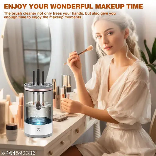 Electric Makeup Brush Cleaner, Cosmetic Brush Cleaner for Deep Cleaning All Types of Brushes, Birthday Christmas Gift for Women Wife Friend