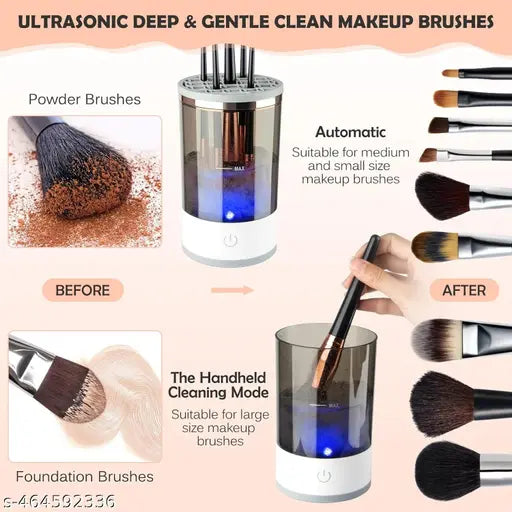 Electric Makeup Brush Cleaner, Cosmetic Brush Cleaner for Deep Cleaning All Types of Brushes, Birthday Christmas Gift for Women Wife Friend