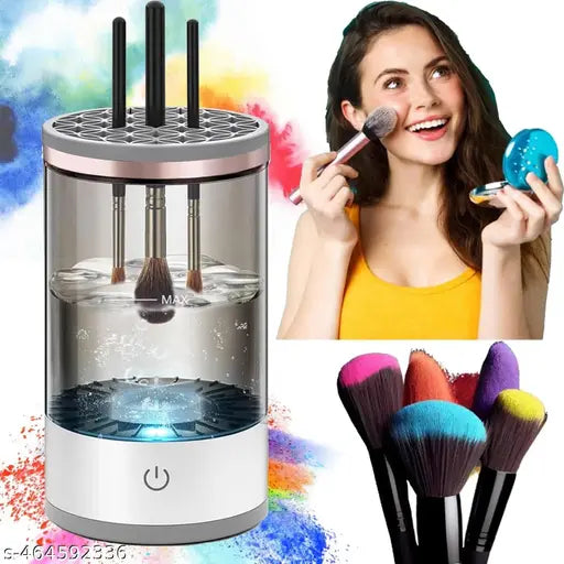 Electric Makeup Brush Cleaner, Cosmetic Brush Cleaner for Deep Cleaning All Types of Brushes, Birthday Christmas Gift for Women Wife Friend